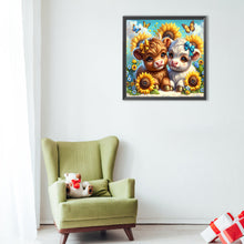 Load image into Gallery viewer, Diamond Painting - Full Round - Sunflower consumes cow (40*40CM)