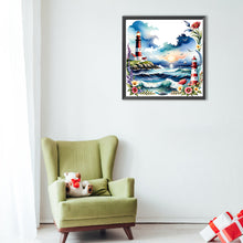 Load image into Gallery viewer, Diamond Painting - Full Round - ocean lighthouse (40*40CM)