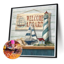 Load image into Gallery viewer, Diamond Painting - Full Square - ocean sailing boat (30*30CM)