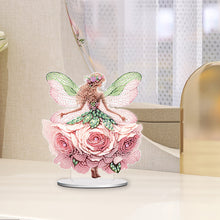 Load image into Gallery viewer, Acrylic Rose Elf 5D DIY Diamond Painting Ornaments Kit for Home Desktop Decor