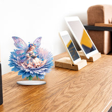 Load image into Gallery viewer, Acrylic Reading Flower Elf 5D DIY Diamond Painting Ornaments Kit for Home Decor