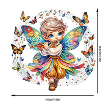 Load image into Gallery viewer, Acrylic Flute Butterfly Boy 5D DIY Diamond Art Diamond Painting Desktop Ornament