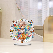 Load image into Gallery viewer, Acrylic Flute Butterfly Boy 5D DIY Diamond Art Diamond Painting Desktop Ornament