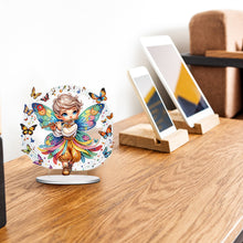 Load image into Gallery viewer, Acrylic Flute Butterfly Boy 5D DIY Diamond Art Diamond Painting Desktop Ornament