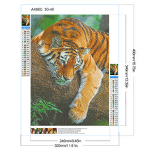 Load image into Gallery viewer, Diamond Painting - Full Round - tiger (30*40CM)