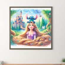 Load image into Gallery viewer, Diamond Painting - Full Round - Stitch and Rapunzel (40*40CM)