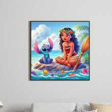 Load image into Gallery viewer, Diamond Painting - Full Round - Stitch and Princess Moana (40*40CM)