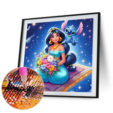 Load image into Gallery viewer, Diamond Painting - Full Round - Stitch and Princess Jasmine (40*40CM)