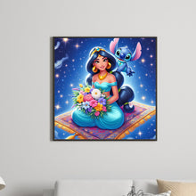 Load image into Gallery viewer, Diamond Painting - Full Round - Stitch and Princess Jasmine (40*40CM)