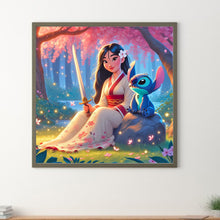 Load image into Gallery viewer, Diamond Painting - Full Round - Stitch and Princess Mulan (40*40CM)