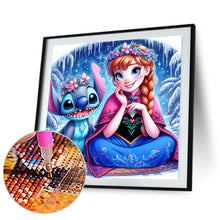 Load image into Gallery viewer, Diamond Painting - Full Round - Stitch and Princess Anna (40*40CM)