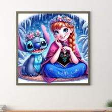 Load image into Gallery viewer, Diamond Painting - Full Round - Stitch and Princess Anna (40*40CM)