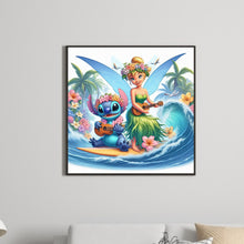 Load image into Gallery viewer, Diamond Painting - Full Round - Stitch and Princess Tinker Bell (40*40CM)