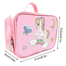 Load image into Gallery viewer, Cartoon Unicorn 5D DIY Diamond Painting Makeup Bag Rhinestone Zipper Handbag