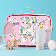 Load image into Gallery viewer, Cartoon Unicorn 5D DIY Diamond Painting Makeup Bag Rhinestone Zipper Handbag