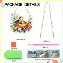 Load image into Gallery viewer, Acrylic Special Shaped Bird Family Hanging Diamond Art Kits Bedroom Decoration