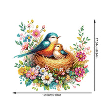 Load image into Gallery viewer, Acrylic Special Shaped Bird Family Hanging Diamond Art Kits Bedroom Decoration