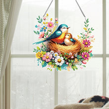 Load image into Gallery viewer, Acrylic Special Shaped Bird Family Hanging Diamond Art Kits Bedroom Decoration