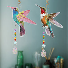 Load image into Gallery viewer, Suncatcher Hummingbird Diamond Painting Hanging Sign Double Sided (SMDZ301)