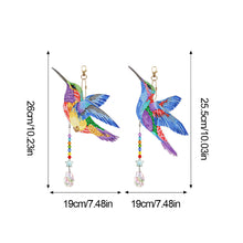 Load image into Gallery viewer, Suncatcher Hummingbird Diamond Painting Hanging Sign Double Sided (SMDZ302)