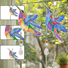 Load image into Gallery viewer, Suncatcher Hummingbird Diamond Painting Hanging Sign Double Sided (SMDZ302)