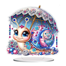 Load image into Gallery viewer, PVC Round Special Shaped Umbrella Snail Diamond Painting Desktop Decorations
