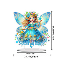 Load image into Gallery viewer, PVC Round Special Shaped Butterfly Fairy Diamond Painting Desktop Decorations