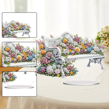Load image into Gallery viewer, PVC Round Special Shaped Flower Bench DIY Diamond Painting Desktop Decorations