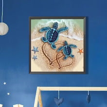 Load image into Gallery viewer, AB Diamond Painting - Full Round - sea turtle (45*45CM)