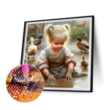 Load image into Gallery viewer, Diamond Painting - Full Round - farm girl (30*30CM)