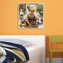 Load image into Gallery viewer, Diamond Painting - Full Round - farm girl (30*30CM)