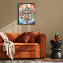 Load image into Gallery viewer, Diamond Painting - Full Round - ornate cross (30*40CM)