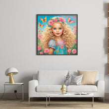 Load image into Gallery viewer, Diamond Painting - Full Round - curly hair girl (40*40CM)