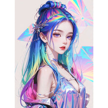 Load image into Gallery viewer, AB Diamond Painting - Full Round - modern girl (40*55CM)