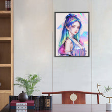 Load image into Gallery viewer, AB Diamond Painting - Full Round - modern girl (40*55CM)