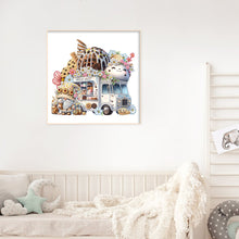 Load image into Gallery viewer, Diamond Painting - Partial Special Shaped - Goblin and Cookie Ice Cream Truck (30*30CM)