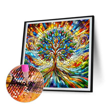 Load image into Gallery viewer, Diamond Painting - Full Round - glass art tree of life (30*30CM)