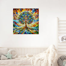 Load image into Gallery viewer, Diamond Painting - Full Round - glass art tree of life (30*30CM)