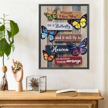 Load image into Gallery viewer, Diamond Painting - Full Round - butterfly slogan (30*40CM)