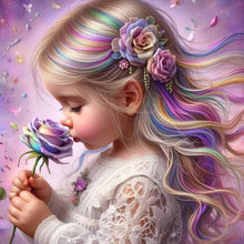 Load image into Gallery viewer, Diamond Painting - Full Round - Rose colored hair girl (30*30CM)