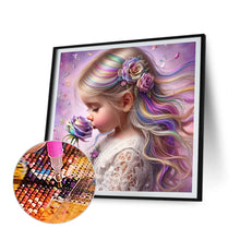 Load image into Gallery viewer, Diamond Painting - Full Round - Rose colored hair girl (30*30CM)