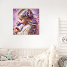 Load image into Gallery viewer, Diamond Painting - Full Round - Rose colored hair girl (30*30CM)