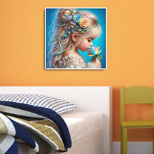 Load image into Gallery viewer, Diamond Painting - Full Round - Rose colored hair girl (30*30CM)