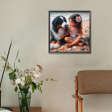 Load image into Gallery viewer, Diamond Painting - Full Round - beach girl (30*30CM)