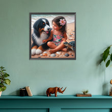 Load image into Gallery viewer, Diamond Painting - Full Round - beach girl (30*30CM)