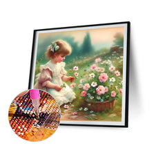 Load image into Gallery viewer, Diamond Painting - Full Round - garden girl (30*30CM)