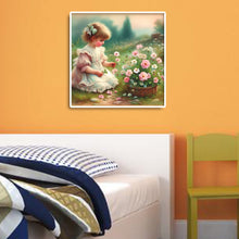Load image into Gallery viewer, Diamond Painting - Full Round - garden girl (30*30CM)