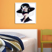 Load image into Gallery viewer, Diamond Painting - Full Round - Lady in top hat (30*30CM)