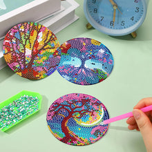 Load image into Gallery viewer, 8Pcs Tree of Life Diamond Painting Coasters with Holder for Party Decor
