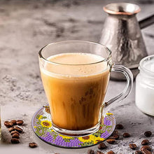 Load image into Gallery viewer, 8Pcs Pastoral Cow Diamond Painting Coasters with Holder Animal for Party Decor